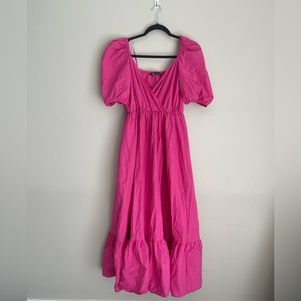 Zara pink maxi dress